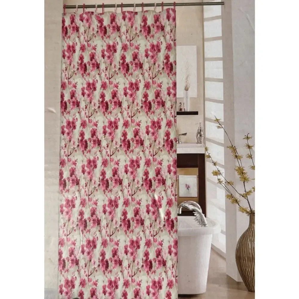 New Traditions Waverly Bathroom Set Shower Curtain Rings Towels Floral Cottage